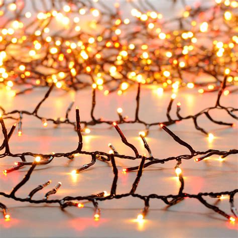 Festive Indoor & Outdoor 13m Multifunction Cluster Lights 1000 Red ...