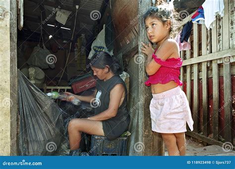 Poverty and Recycling in Paraguayan Slum Editorial Stock Photo - Image of america, head: 118923498