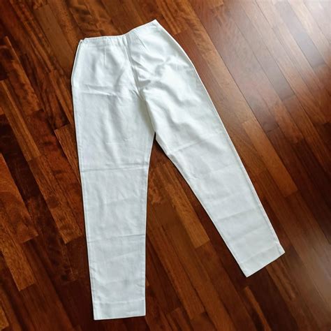 MAX&Co. Women's White Trousers | Depop