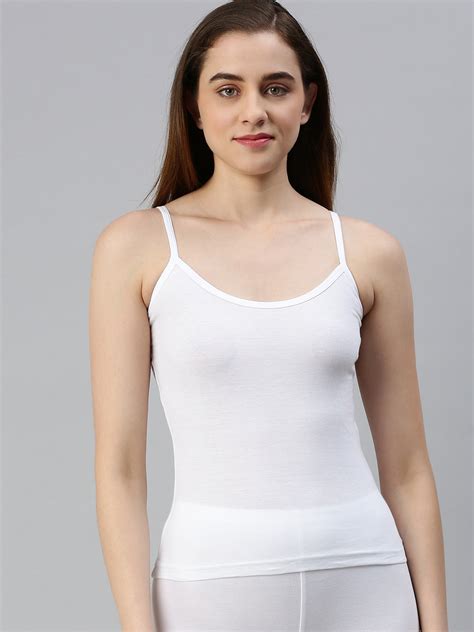 Prisma White Basic Camisole for Effortless Style