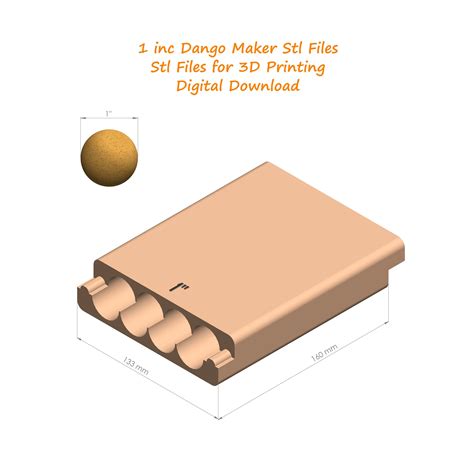 3D Printable Dango Mold Stl File | DIY Japanese Dessert Mold | 1-inch ...