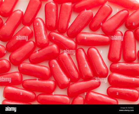 A close-up of Hot Tamales, a cinnamon candy manufactured by Just Born ...