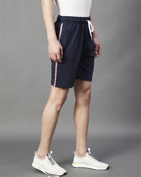 Buy Men's Blue Striped Shorts Online at Bewakoof