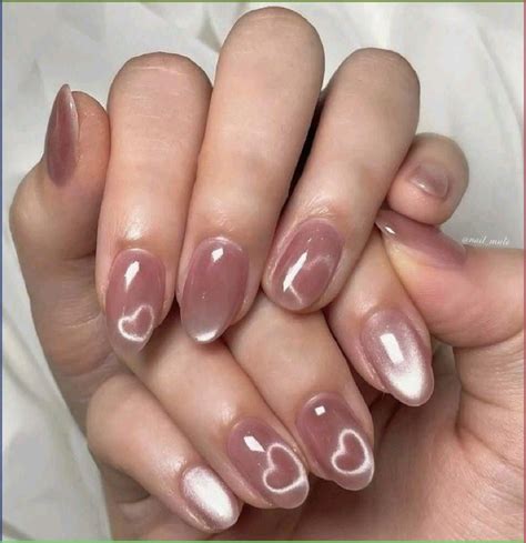 45 Easy, Romantic Valentine’s Day Nail Art Ideas | Heart nails, Gel ...