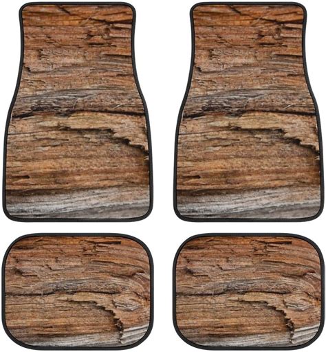 Simple Minimal Peach, Coral, & Black Geometric 4 Pieces Car Floor Mats ...