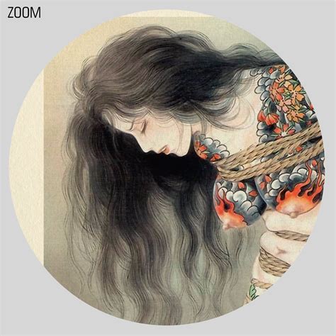 Tattooed girl in ropes Vintage Japanese kinbaku art BDSM | Etsy