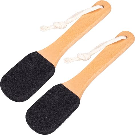Amazon.com : MAKEVAYEE Pumice Stone Foot File, Wooden Exfoliator Pedicure Tool Foot Callus ...