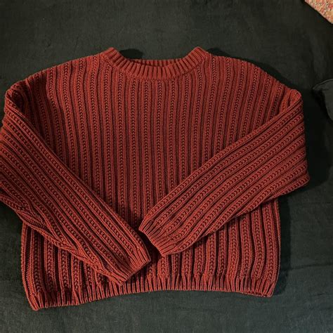 - adorable dark red sweater! - universal threads,... - Depop