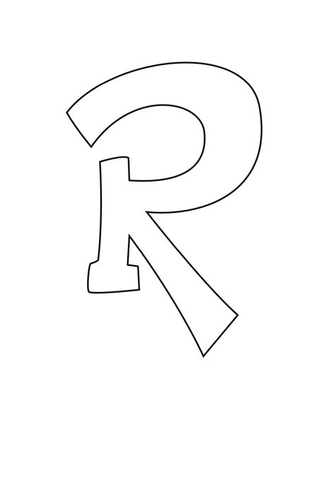 Bubble Letter R