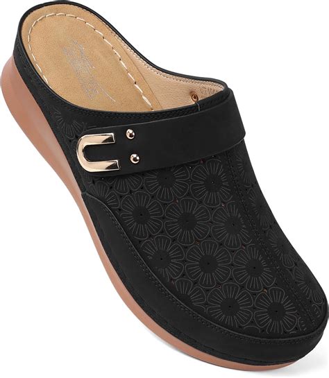 Amazon.com | SHIBEVER Clogs for Women Mules Slip-on: Closed Toe Clog ...