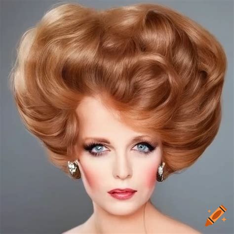 Very big bouffant hair on Craiyon