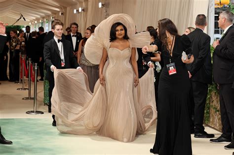 Mindy Kaling Wears Architectural Gaurav Gupta Dress to 2024 Met Gala