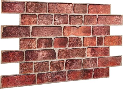 3D Faux Brick Wall Panels 37.8'' x 18.9'' - 10 Sheets, Covers 4.6 sqm ...