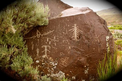 Native American Petroglyphs along the Owyhee River in SE Oregon Photo ...