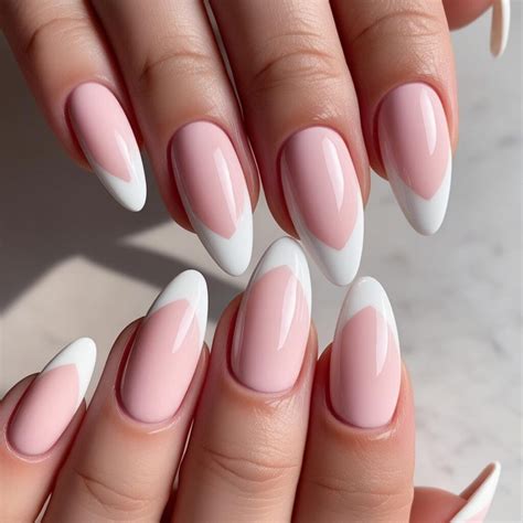 Almond French Tip Nails | Perfect Nail Ideas