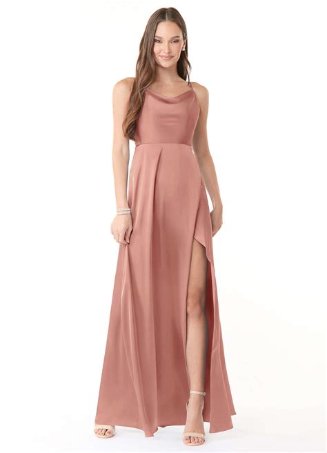 Rosette Azazie Naomie Stretch Satin Dress Bridesmaid Dresses | Azazie