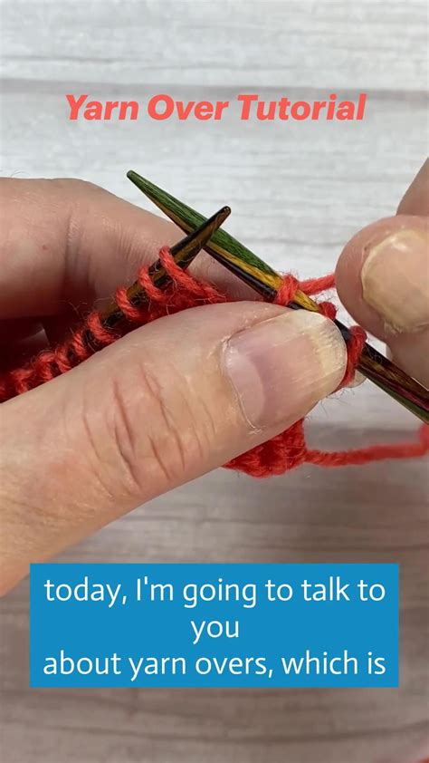 Yarn over knitting tutorial learn about different types of yarn over ...
