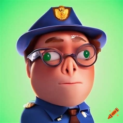 Cop From Cloudy With A Chance Of Meatballs Running