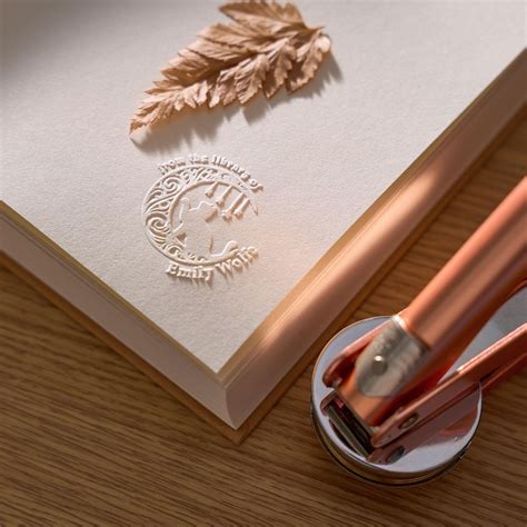 BOOK EMBOSSER Personalized Book Embosser Ex-libris Embosser Custom ...