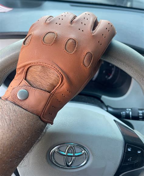 Mens Classic Driving Gloves Soft Genuine Real Cowhide Leather Full ...