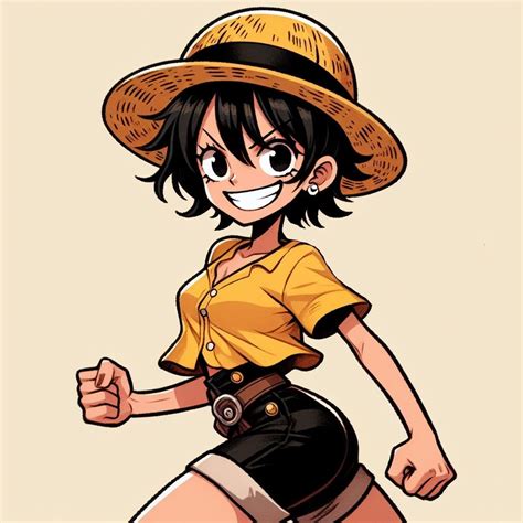 monkey d. Luffy female version em 2025 | Olhos mangá, Desenho, Manga
