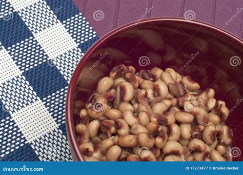 Close Up of Bowl of Canned Black Eyed Peas Stock Image - Image of ...