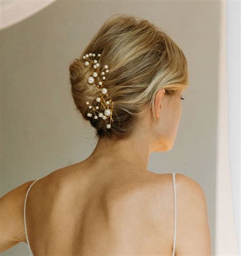 Perla Bobby Pin Set -- Pearl Gold | Diy wedding hair, Hair accessories ...