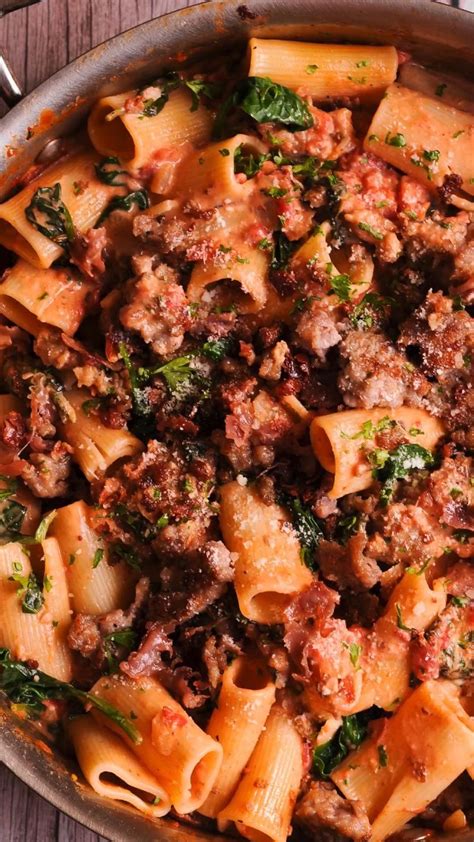 Creamy tomato pasta with italian sausage – Artofit