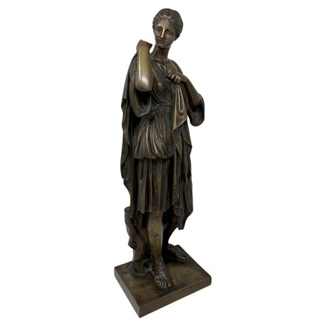 Antique Female French Classical Bronze Diana Robing Praxiteles Audin a Marseille For Sale at 1stDibs