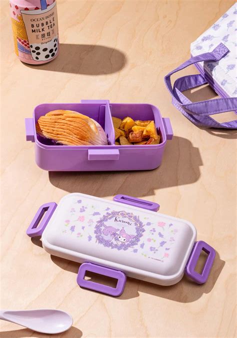 Our Kuromi Lunch Box (Floral Wreath) will delightfully add a darkly ...