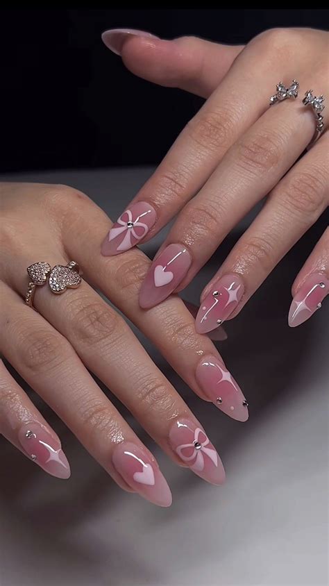 Nails | Aesthetic | Inspo | Cute | Pink nails, Gel nails, Girly acrylic ...
