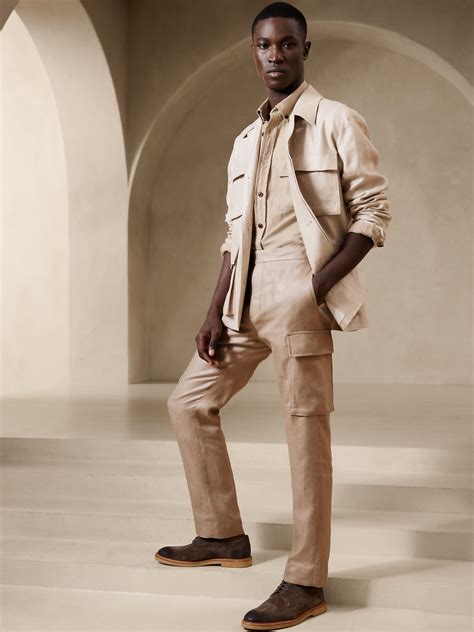 Linen Cargo Dress Pant | Banana Republic