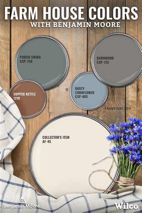 Cozy Farmhouse Colors by Benjamin Moore