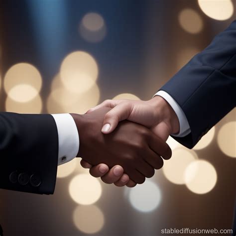 Professional Photorealistic Handshake | Stable Diffusion Online