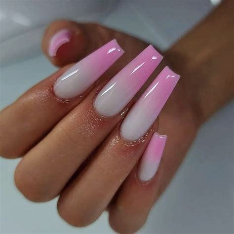 23+ Stunning Pink To White Ombre Nail Ideas (2024) - DrExplains