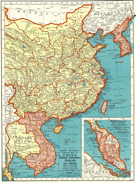 Map Of China Ww2