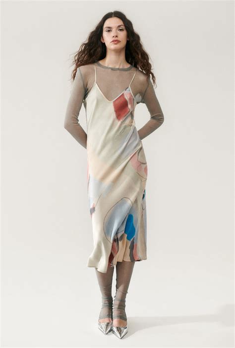 Silk Laundry 90s Slip Dress - Expressionist | Garmentory