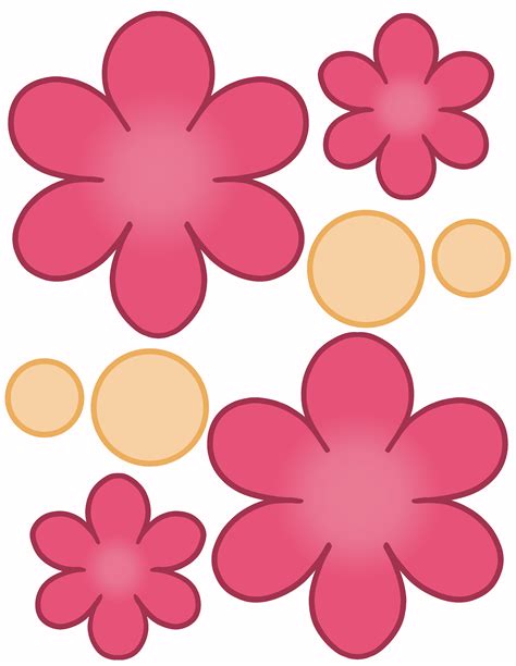 Big Flower Template Printable