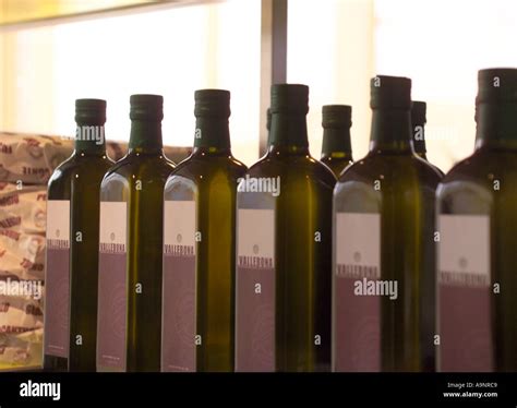 Olive oil bottles Stock Photo - Alamy