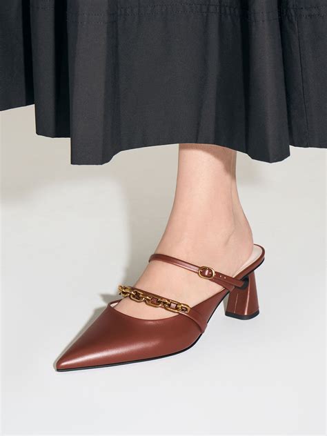 Brown Mules for Women | Shop Online | CHARLES & KEITH International