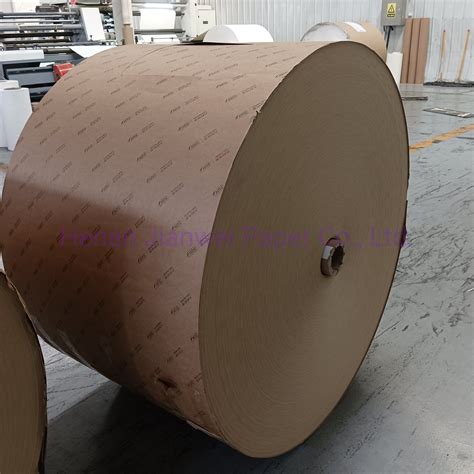 160GSM-400GSM Natural Craft / Brown Paper Roll for Paper Bowl Material ...