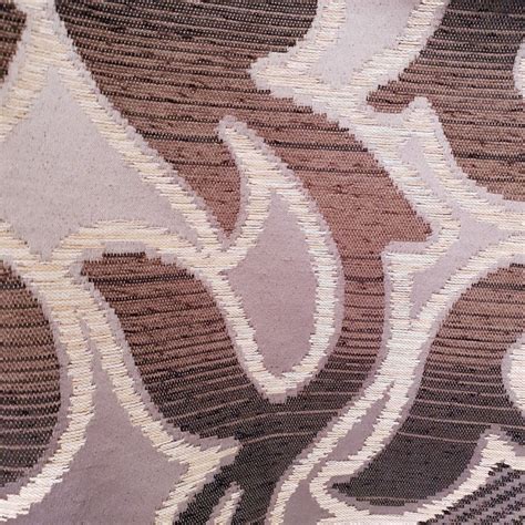 Vintage Retro Upholstery Fabric - Fleur-De-Lis Bronze