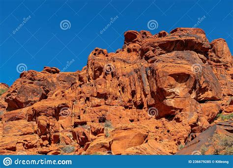 Sunny View of the Landscape in Calico Basin Trail Stock Image - Image ...