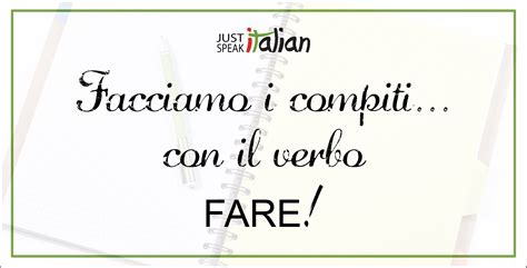 The Italian verb fare and its many meanings