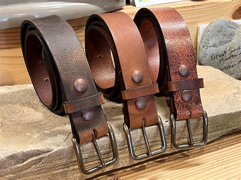 Colored Leather Belts