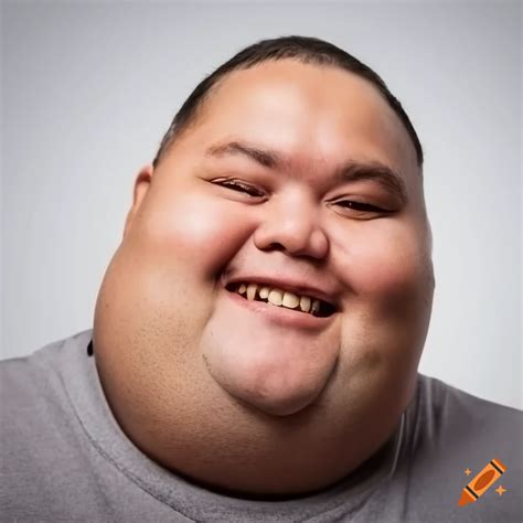 Portrait of a muscular korean man with down syndrome on Craiyon