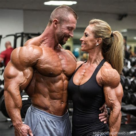 Bodybuilders' Embrace | Stable Diffusion Online