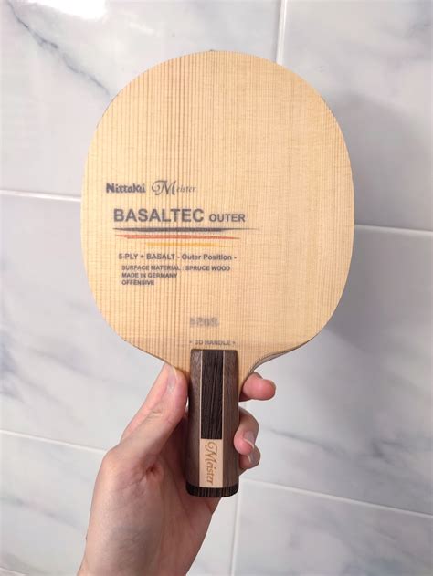 Bois raquette tennis de table Nittaku Basaltec Outer Meister