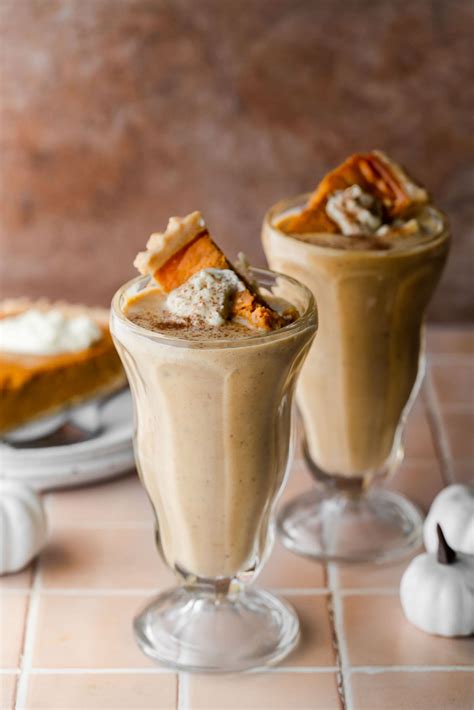 Leftover Thanksgiving Pumpkin Pie Milkshake - Masala and Chai