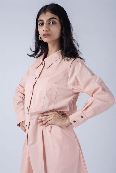 Saffron Pink Shirt Dress - As Simple As That - Lohana Lifestyle